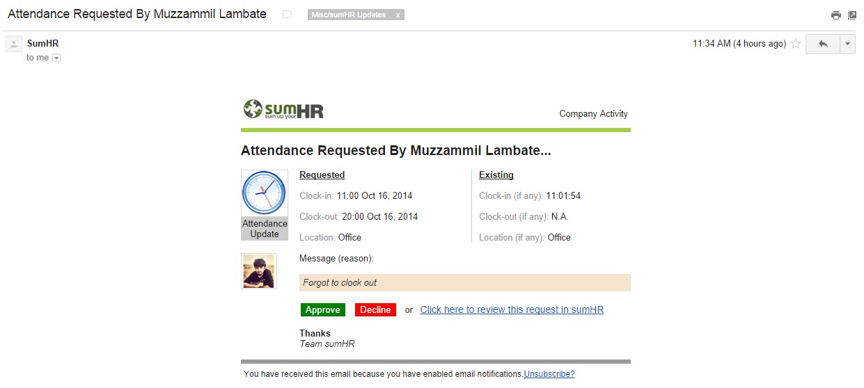 sumHR product update