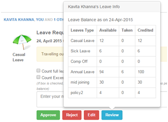 Leave Balance 2