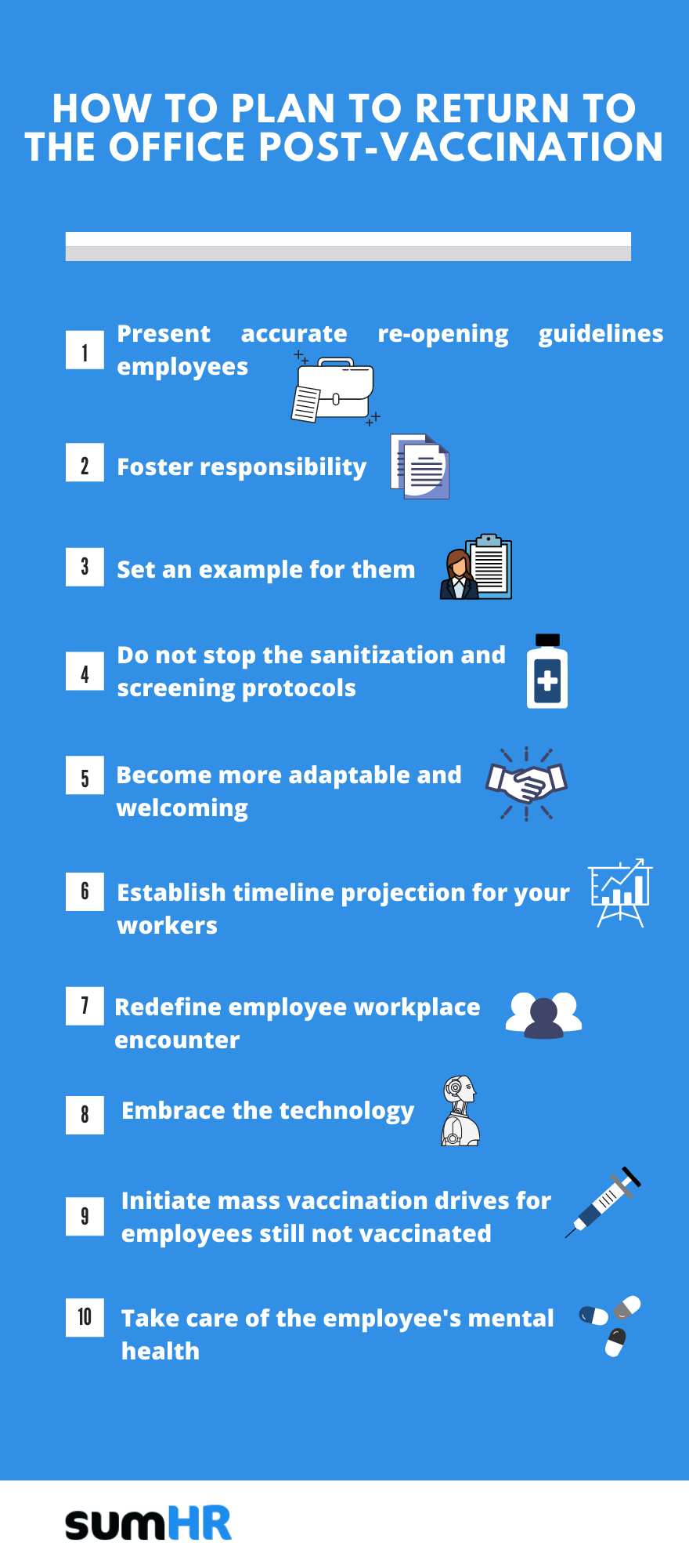 steps to take before you return to the office post-vaccination