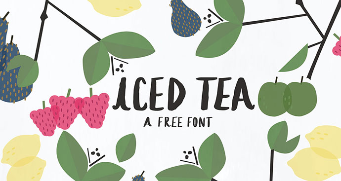 Iced Tea- A Free Font