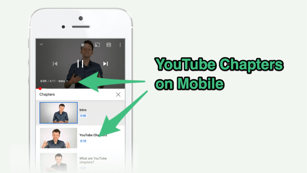 главы YouTube на мобильных устройствах