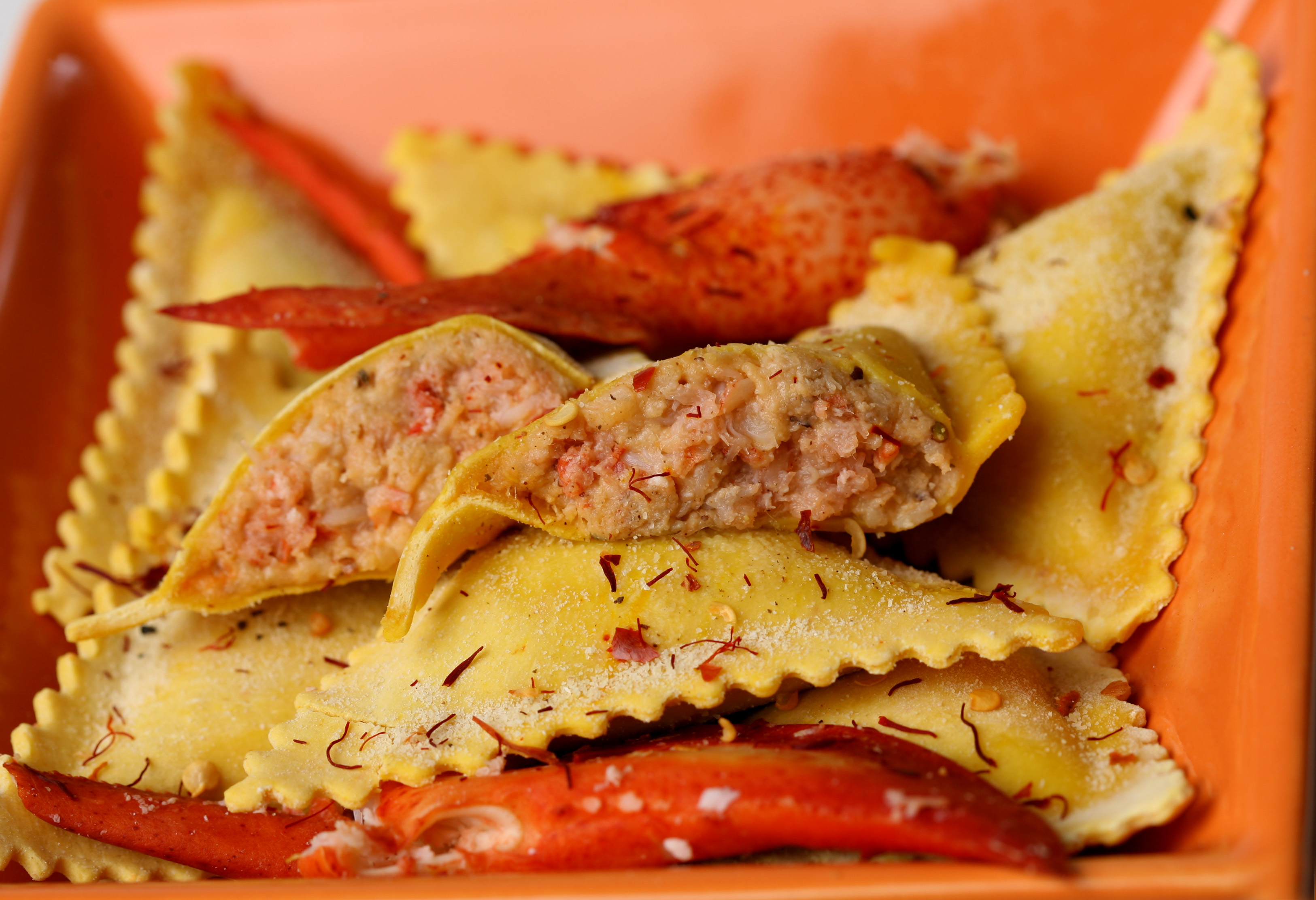 Lobster Ravioli in Sherry Cream