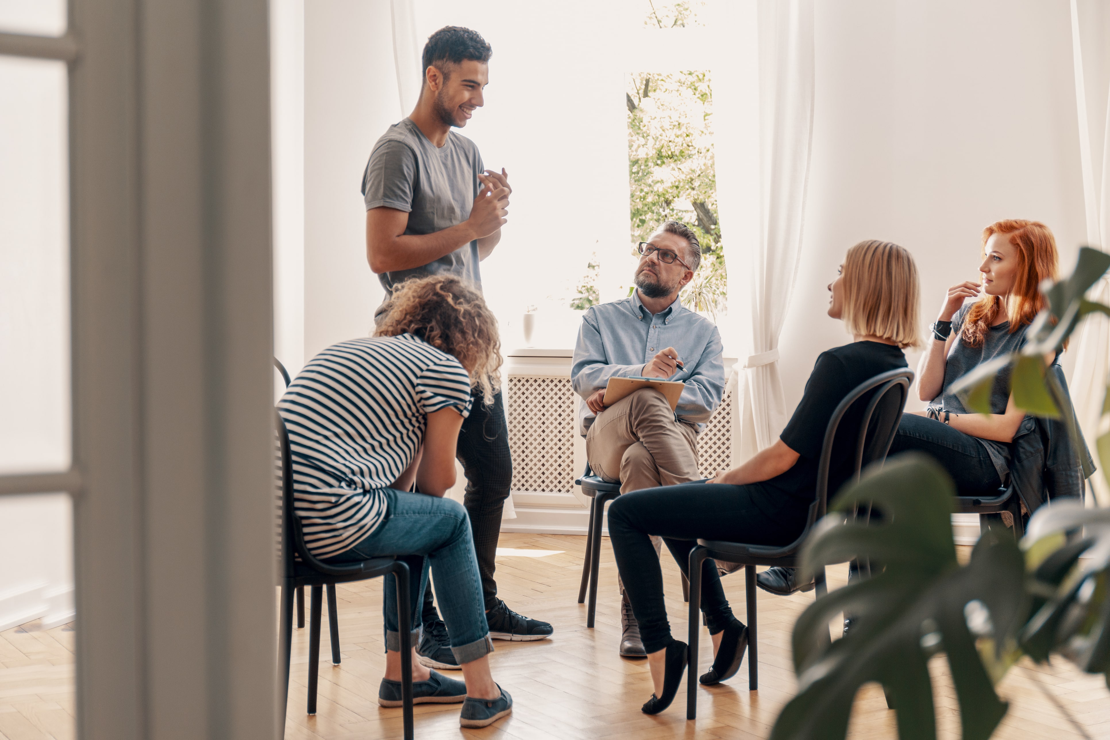 An Alcohol Therapy Group Session