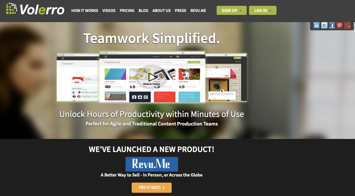 Team collaboration tools: Volerro