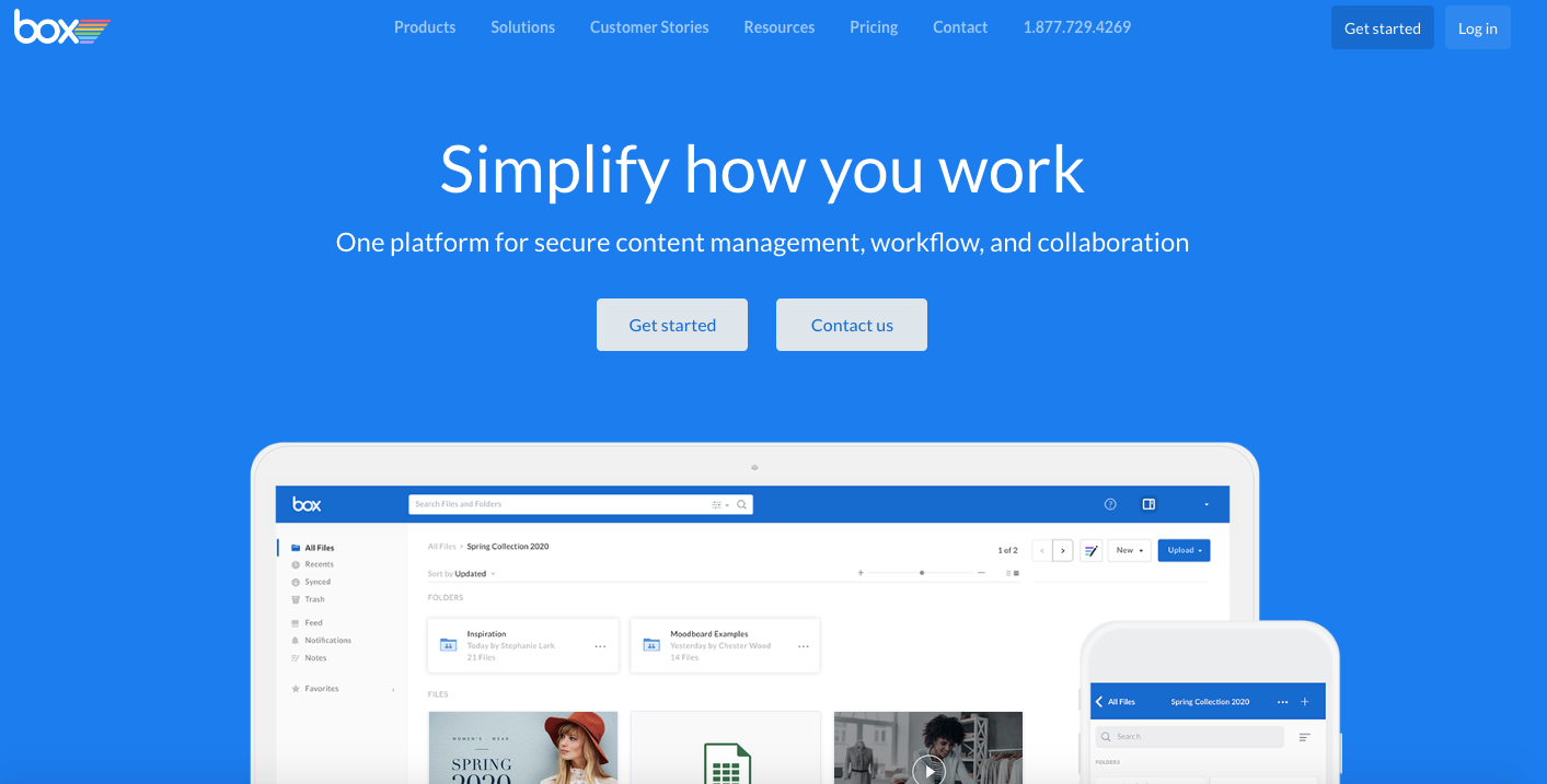 Team collaboration tools: Box