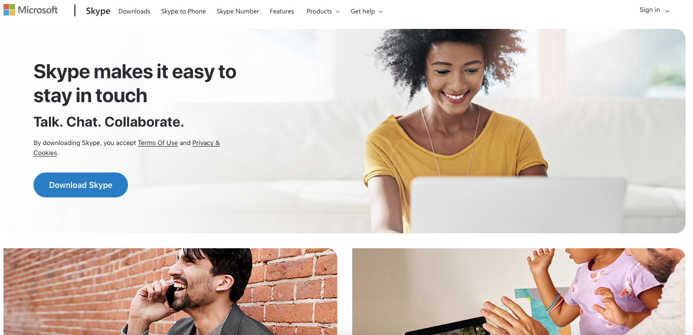 Team collaboration tools: Skype