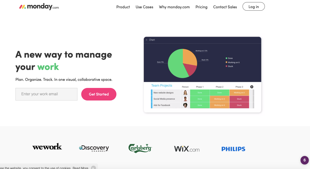 Team collaboration tools: Monday.com