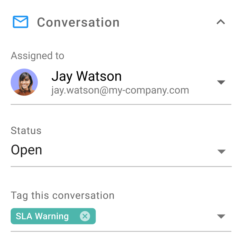 Email assignment in Gmail