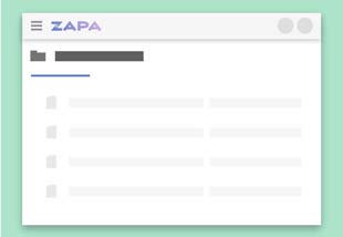 Zapa Client Portal illustration showing a Shared File Portal