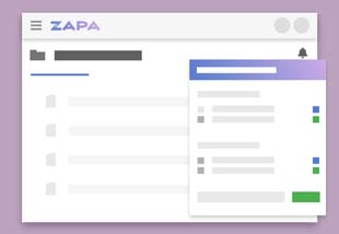Zapa Client Portal illustration showing Portal Notification Subscription settings.