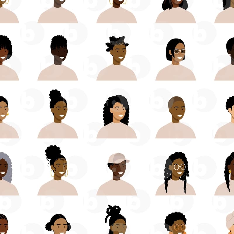 Black Avatar Pack | Black Illustrations