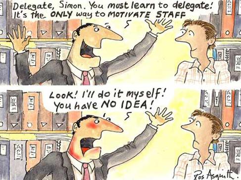 Management concept: delegation fails without the right plan
