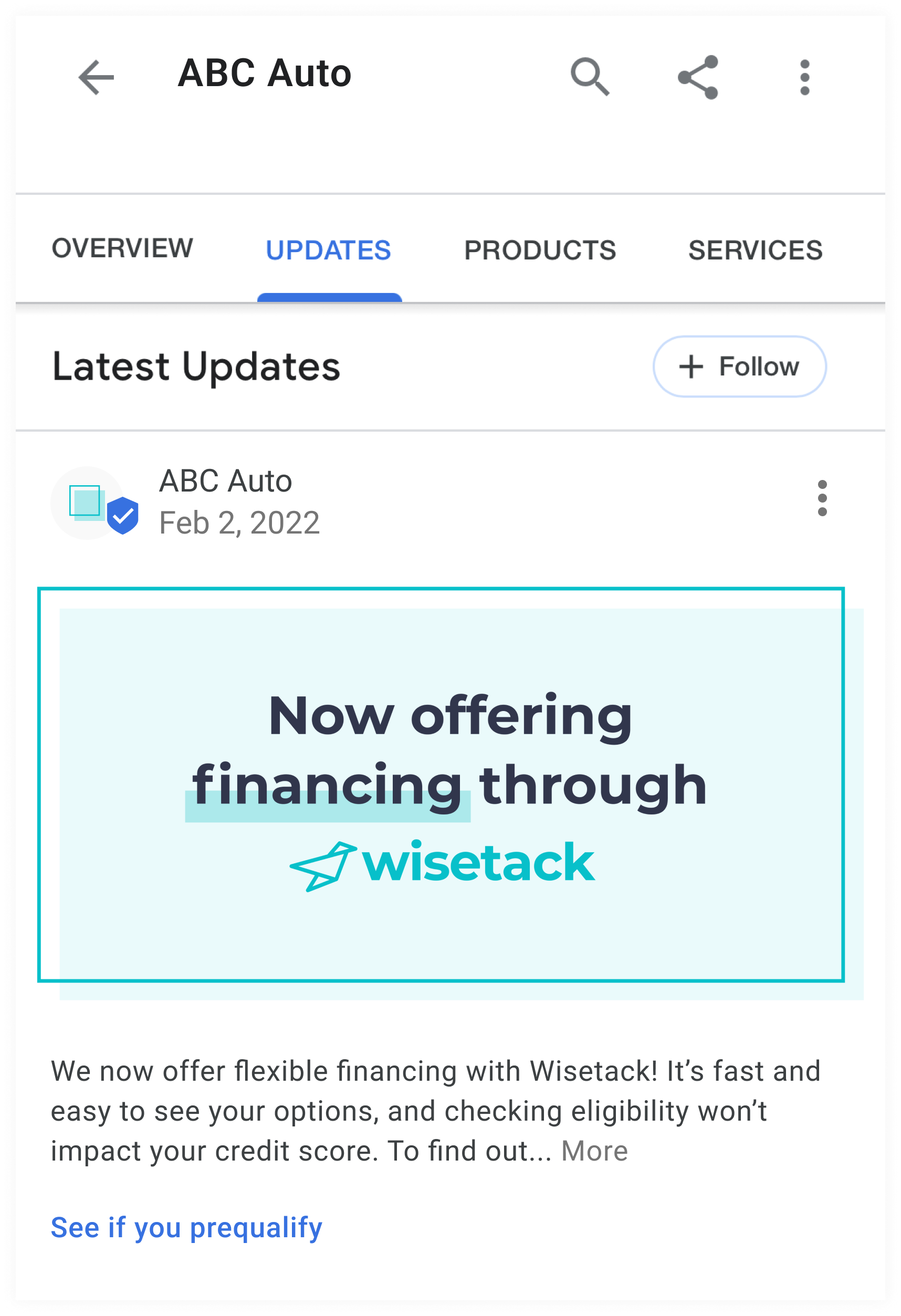 Google business update