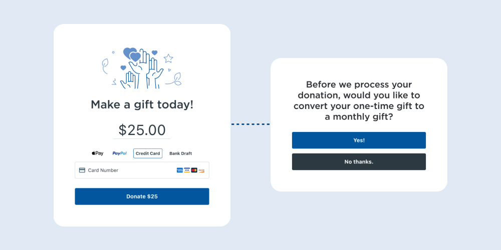 Choose a provider who can handle recurring giving