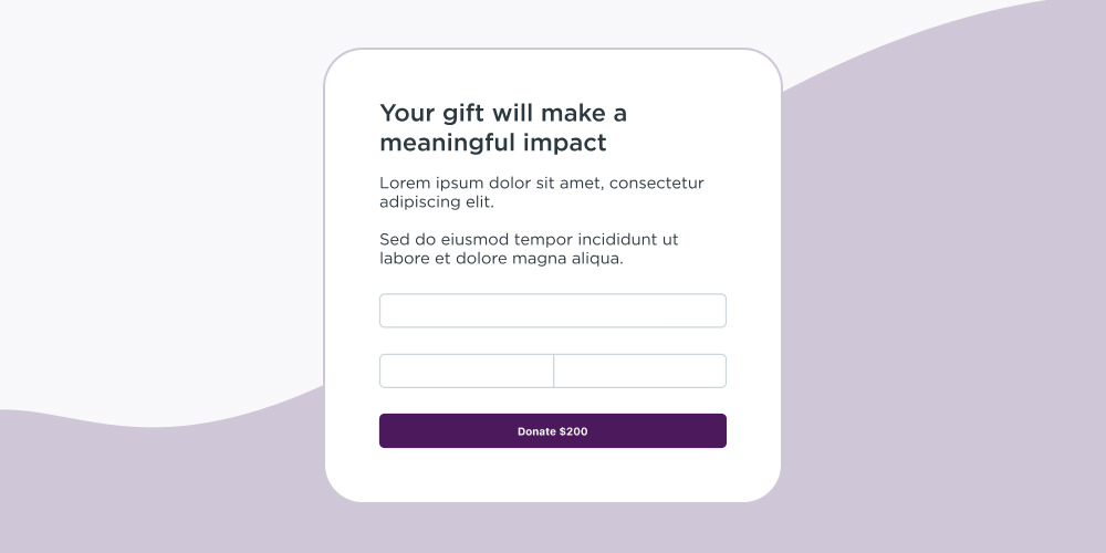 Utilize a strong call to action on your donation page