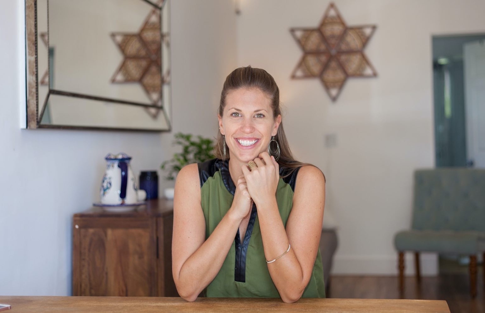 Kathryn at her studio in Kauai.