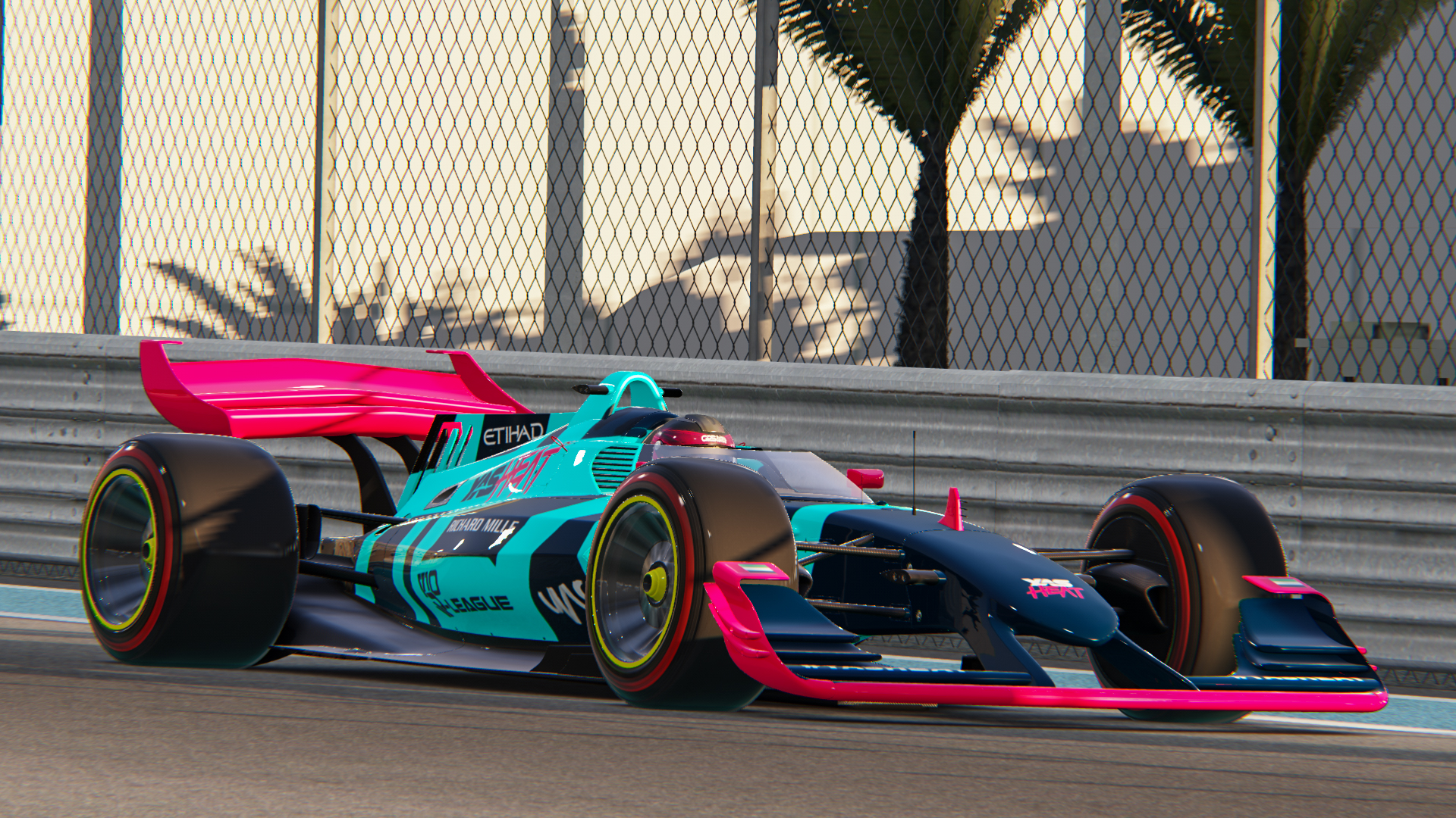 V10 R-League Car Racing around YAS Marina