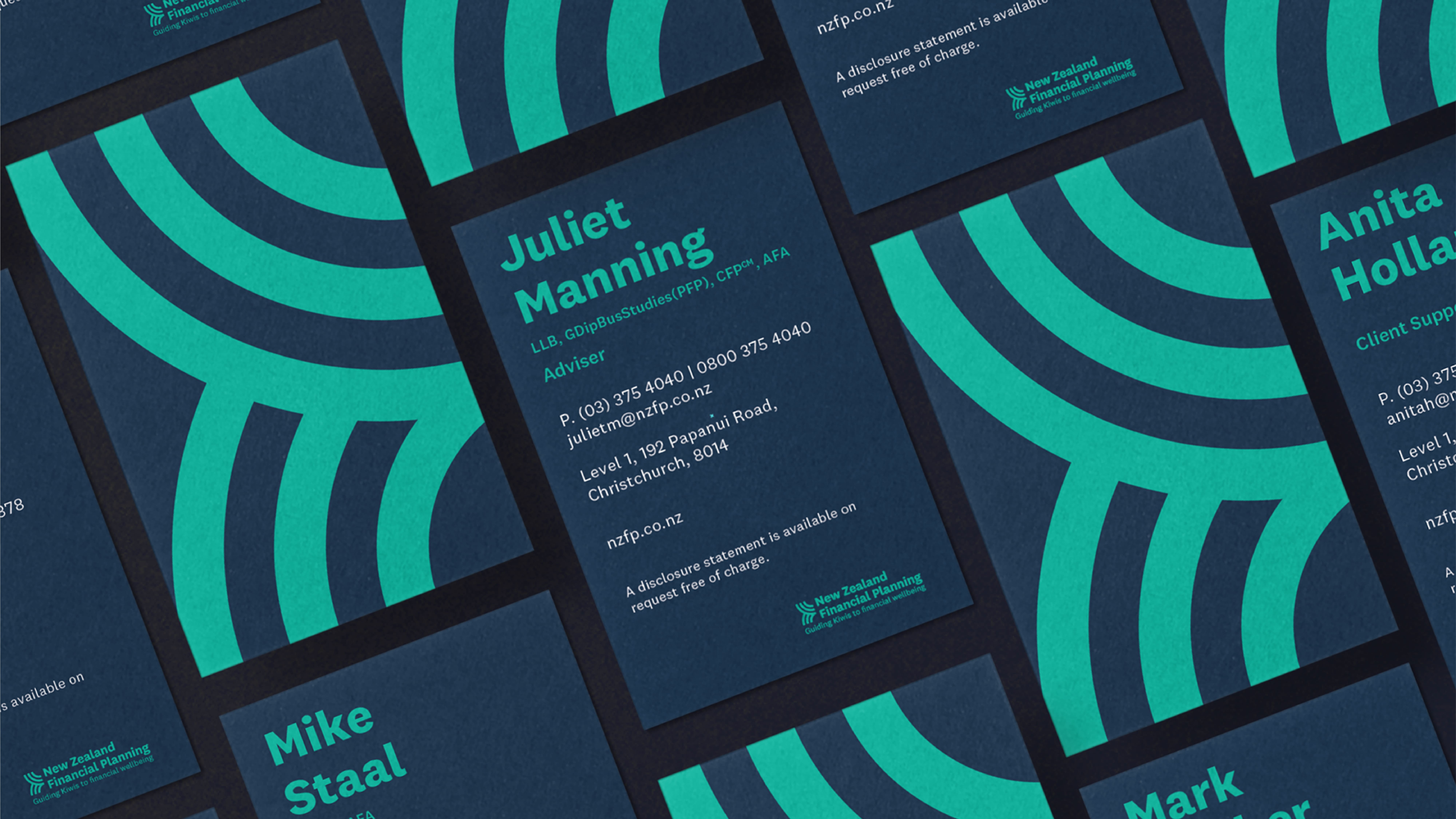 attraction studio new zealand financial planning project business cards