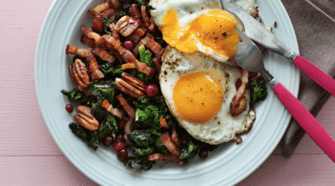 Keto Meal - Keto Fried Eggs and Pork
