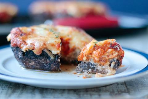 Keto Meal - Lasagna Stuffed Portobello Mushrooms