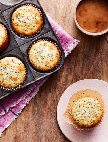 Keto Lemon Poppyseed Muffins