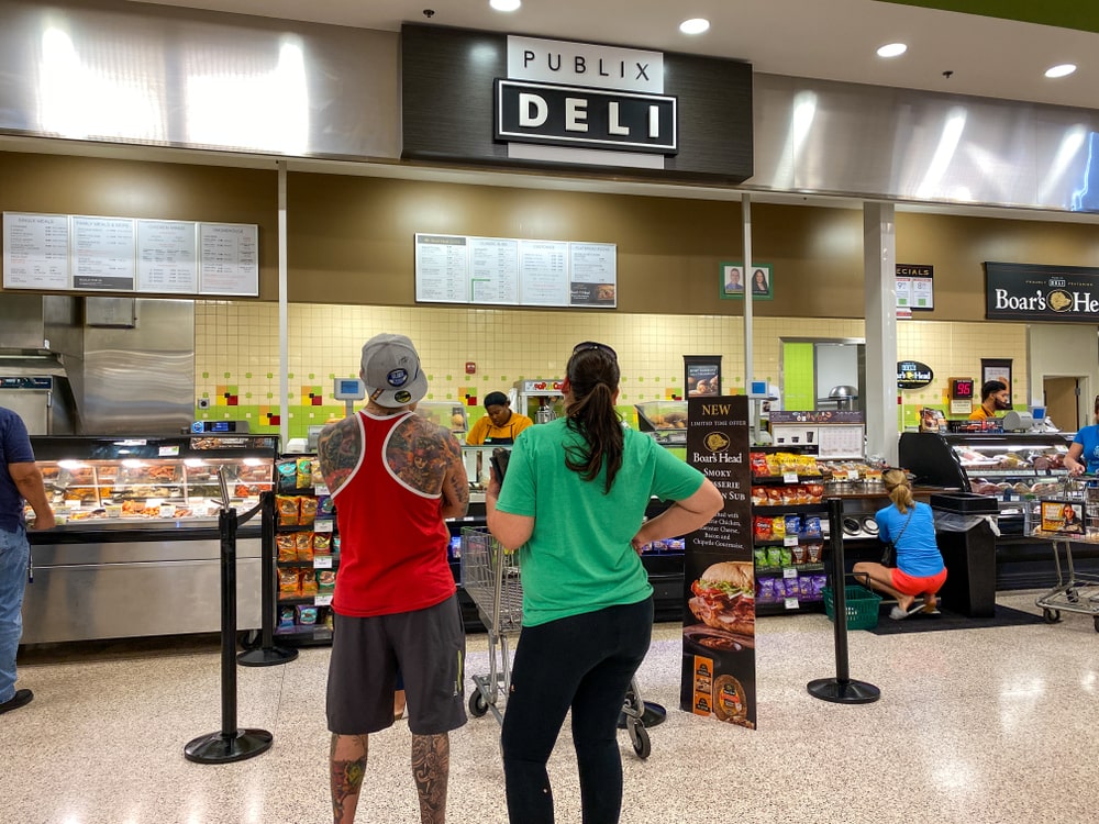 People at Publix Deli Counter