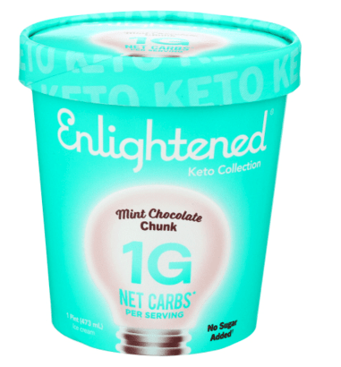 Enlighten Mint Chocolate Chip Ice Cream from Publix
