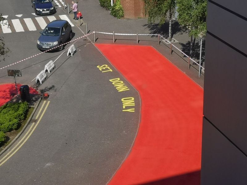 AntiSlip Surface Colour Marking & Painting Northern Ireland BPF Road