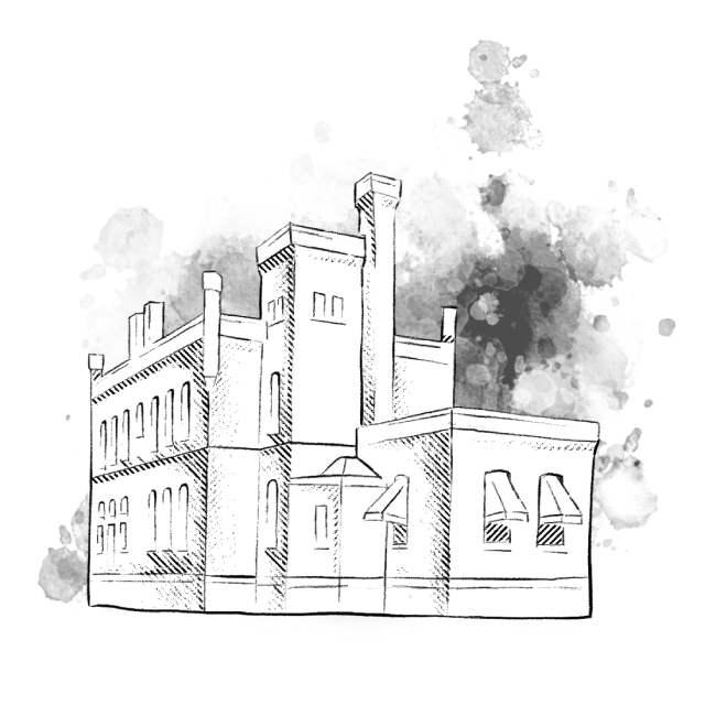 A sketch of the Quill Creative Studio building