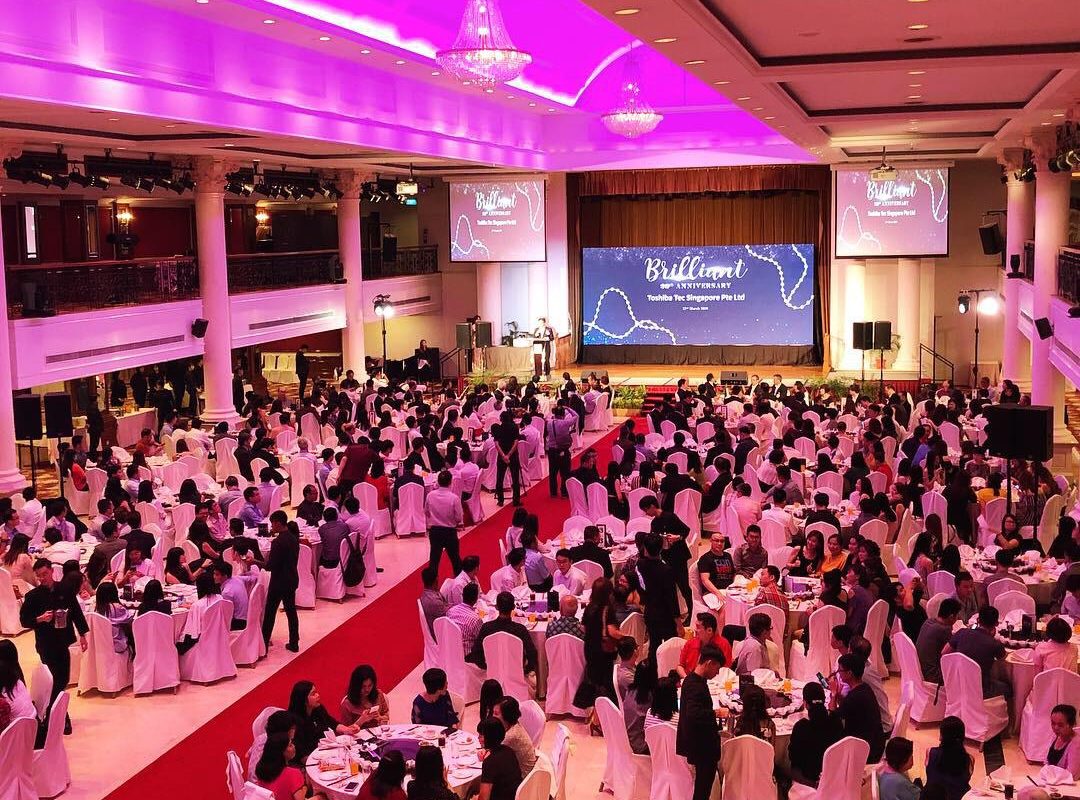 dinner and dance, av production, audio visual lighting, event company singapore, event production, event solutions, stage, music backline, led wall