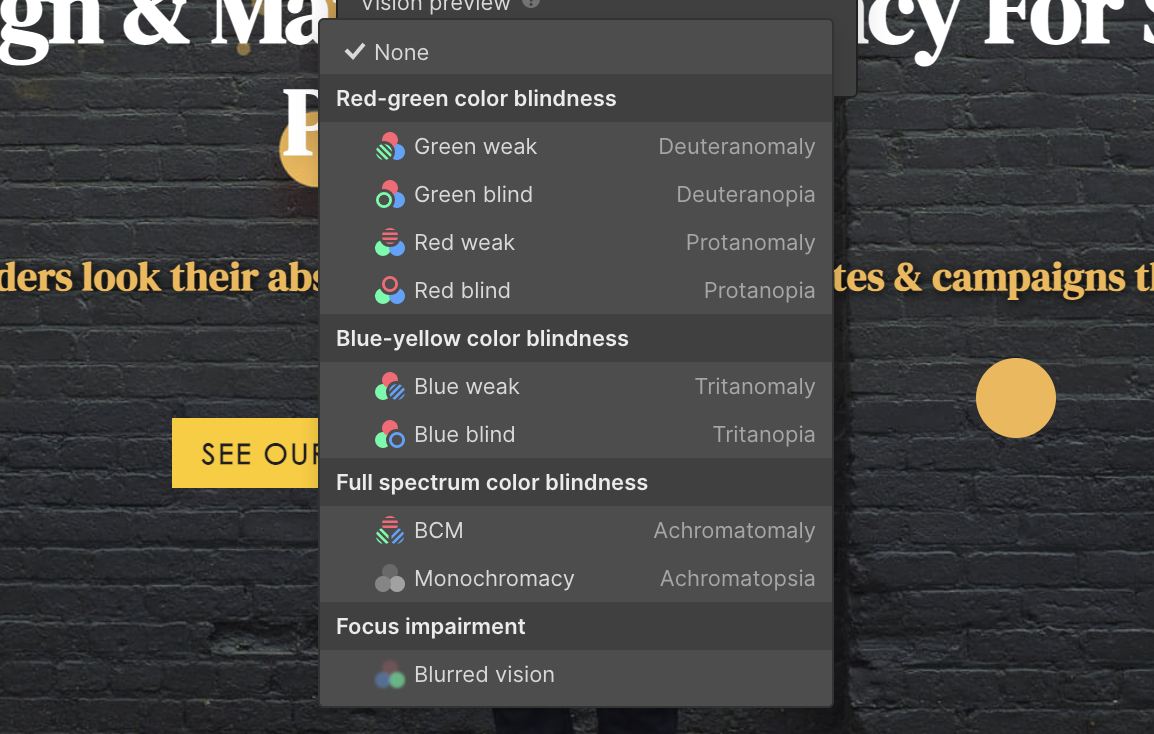 Screenshot of Contrast Checker