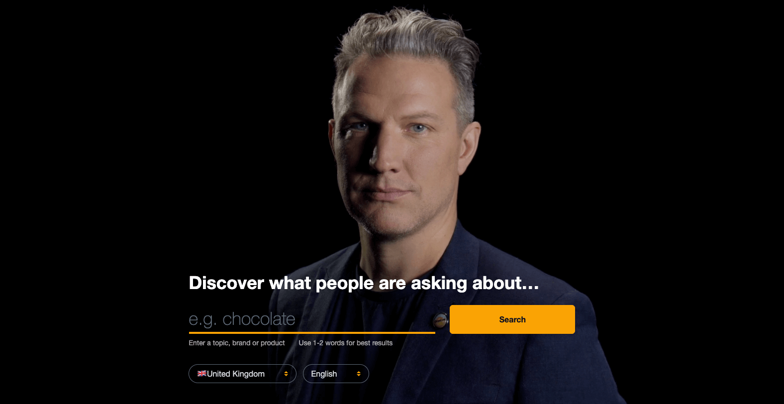 screenshot of answerthepublic.com,