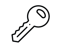 Key icon black