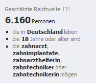 facebook Anzeige Zielgruppen Reichweite Werbung