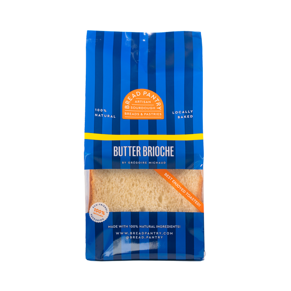 Butter Brioche, baked to golden perfection with sweet juicy crumbs which melt in one’s mouth. Enriched with butter and egg, granting you endless possibilities for both sweet and savoury recipes.