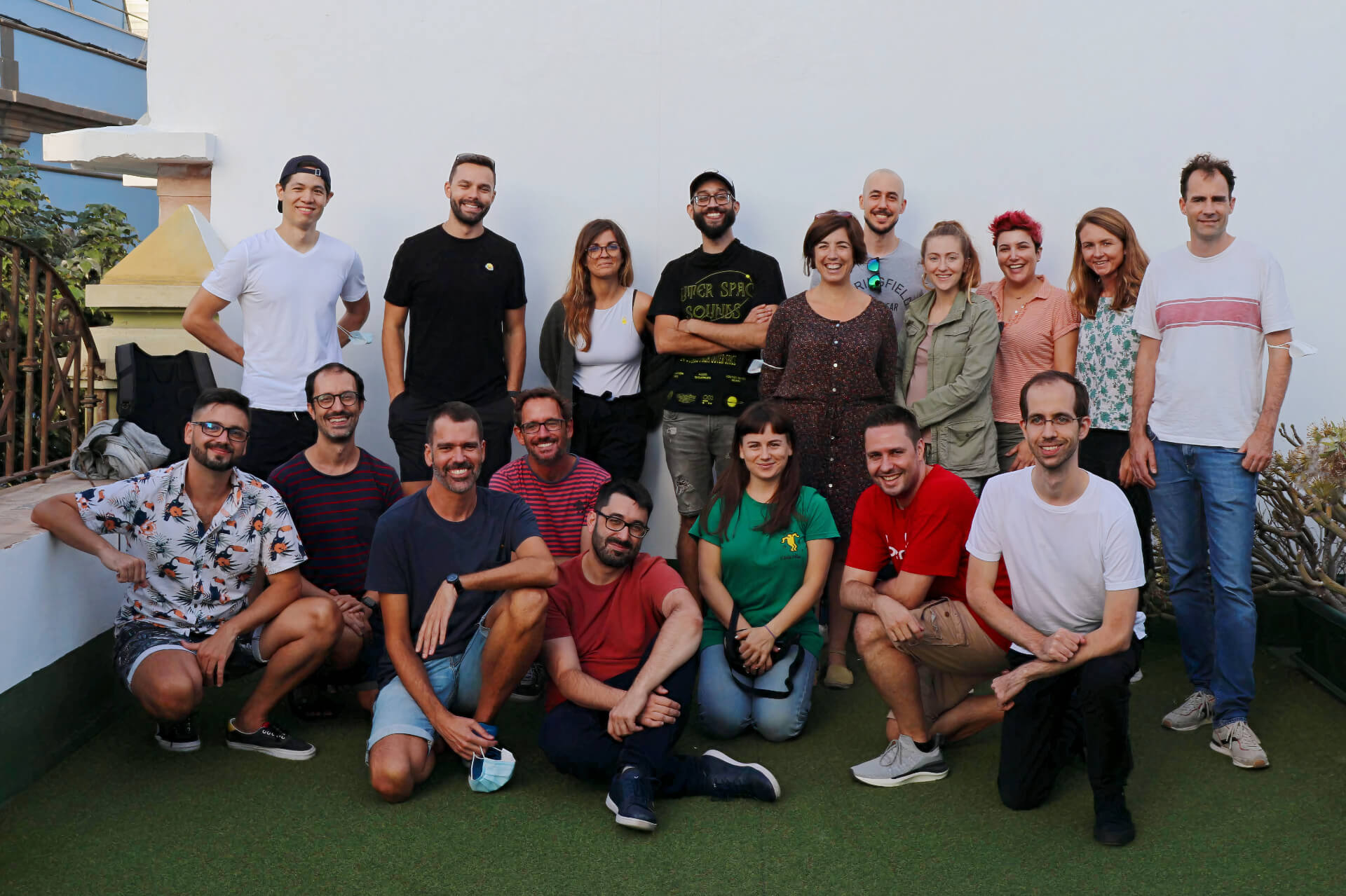 Group photo with all Quaderno team members.