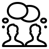 Icon Gespräch in Schule