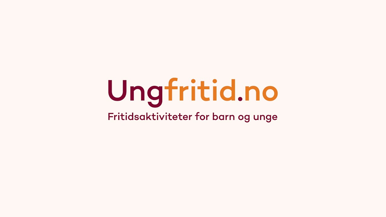Logo til Ungfritid.no med tekst: Fritidsaktiviteter for barn og unge