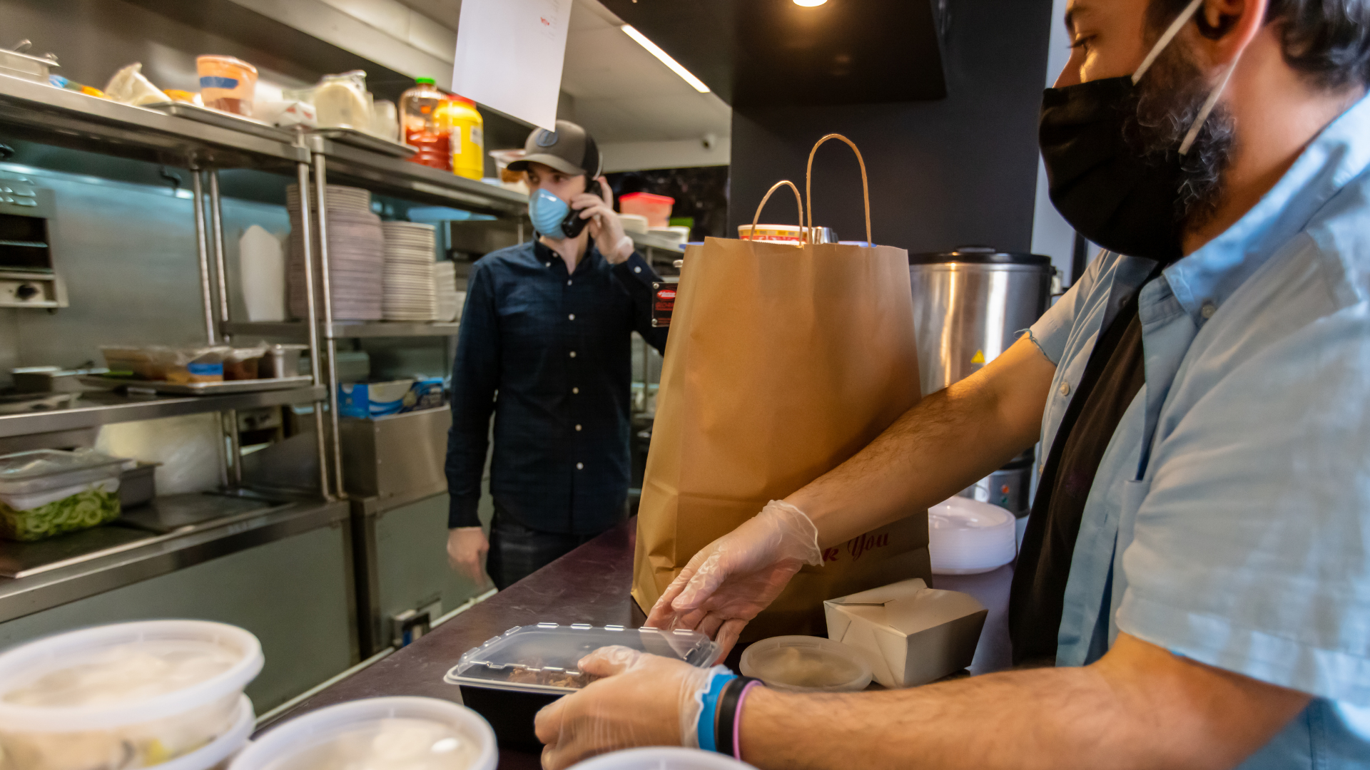 Trying to keep up with restaurant delivery orders