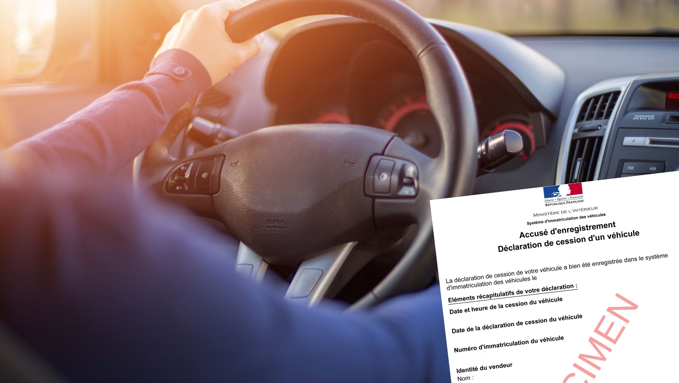 Déclaration de cession d'une voiture : comment faire