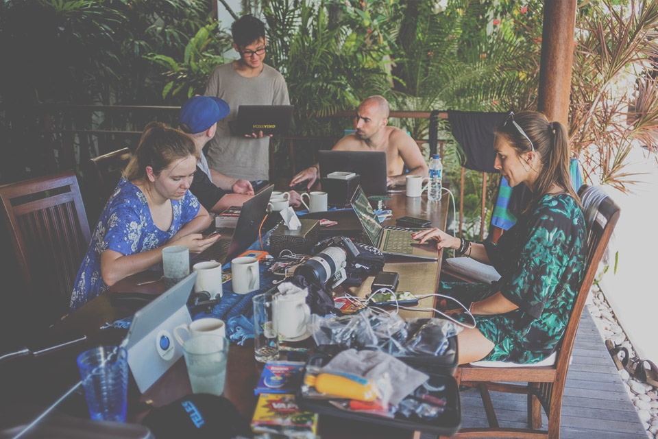 Foto Teilnehmer Super StartUp Adventure Camp Bali beim Coworking