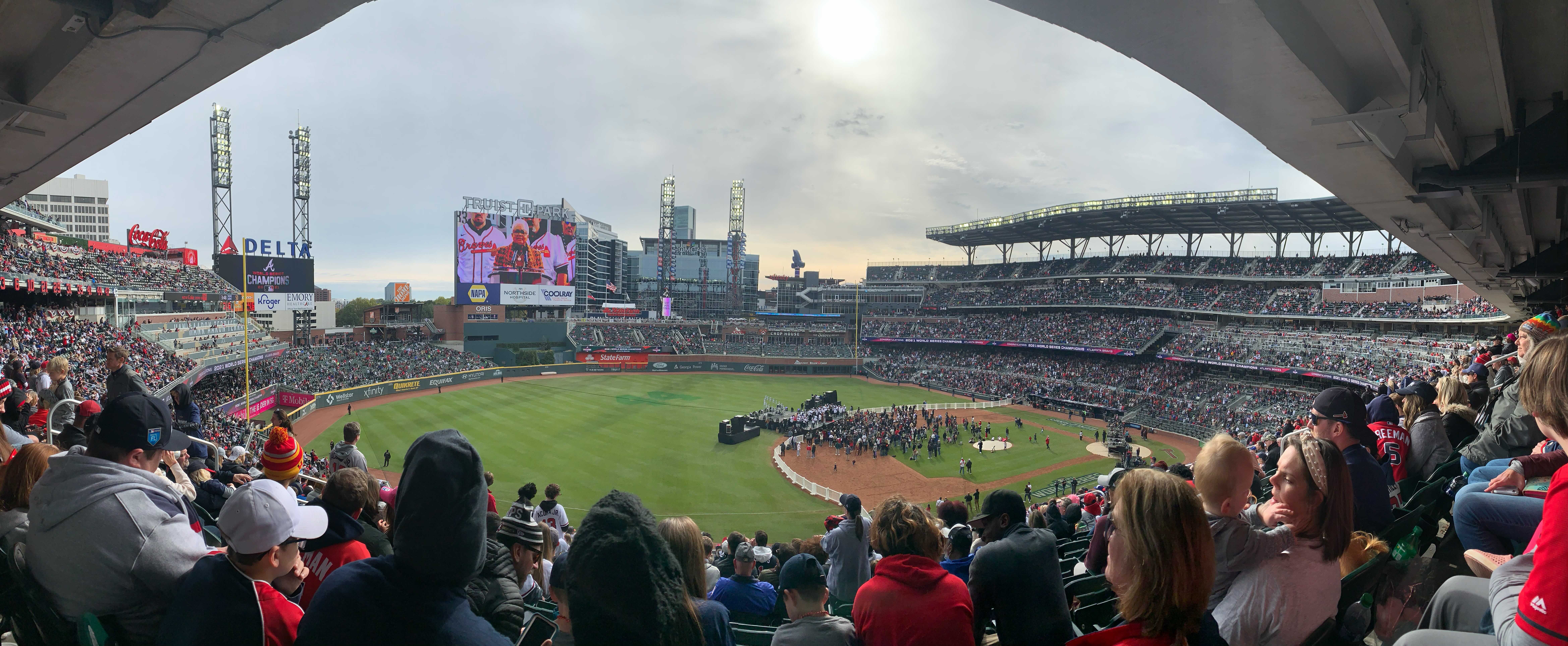 Veenal Mulji had some great seats at the big Atlanta Braves game.