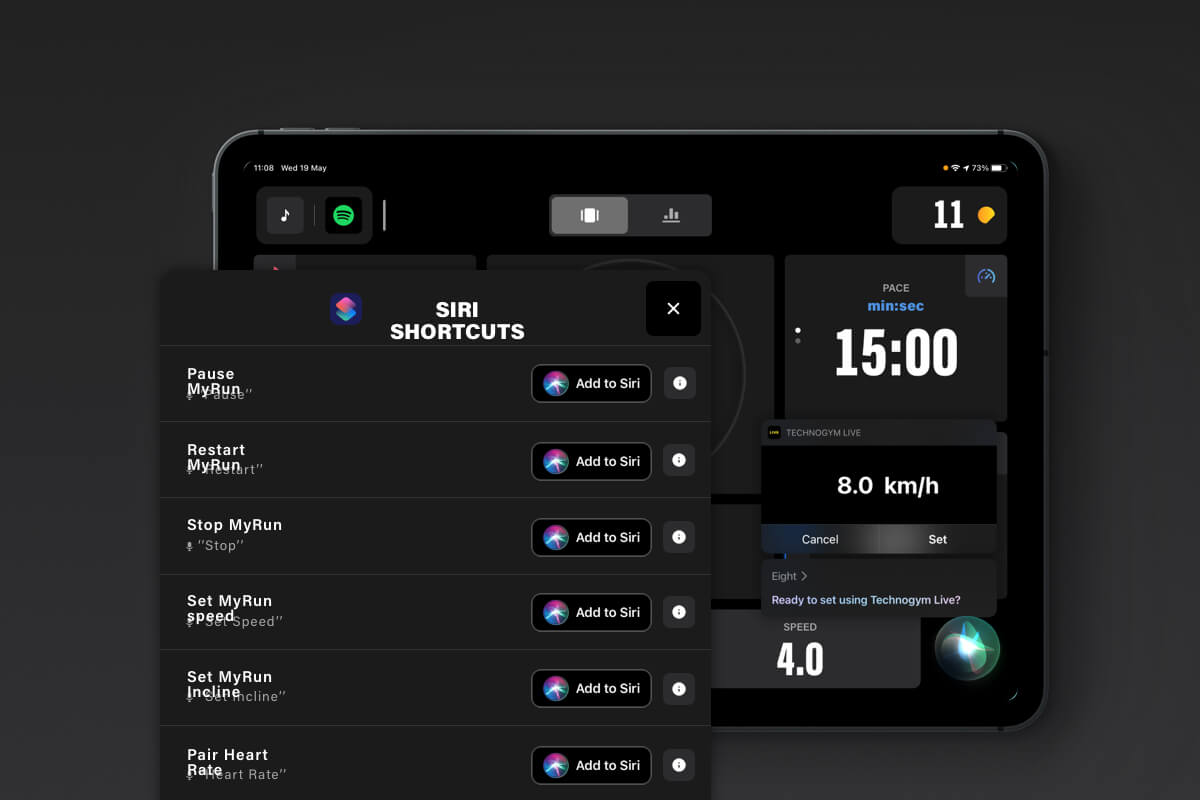 Get assisted by Siri during your workout