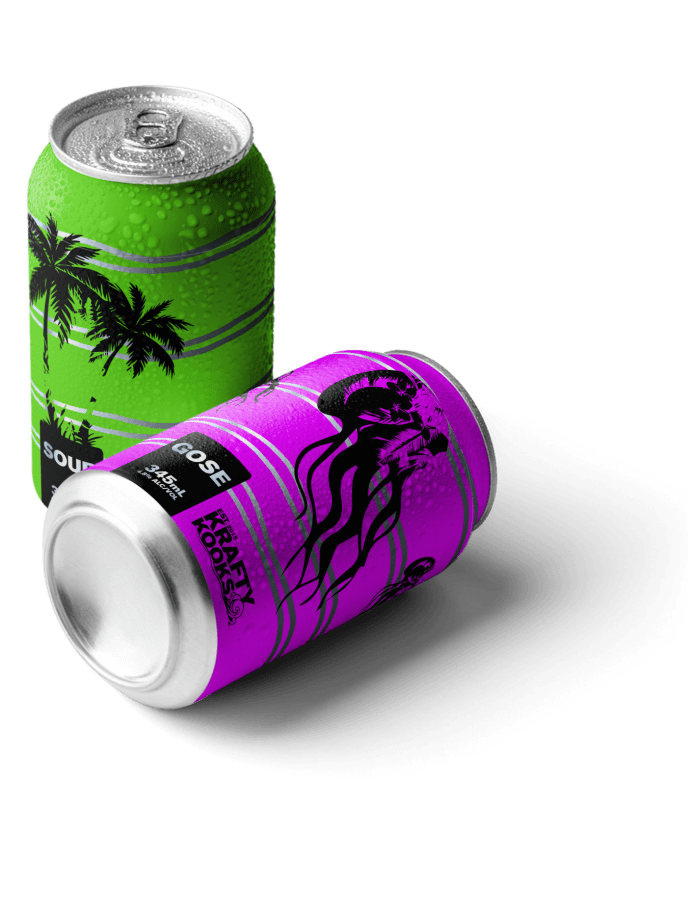 Krafty Kooks beer can design mock-ups