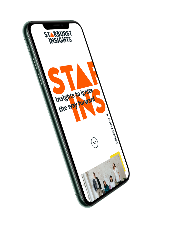 Starburst Insights mobile mock-up