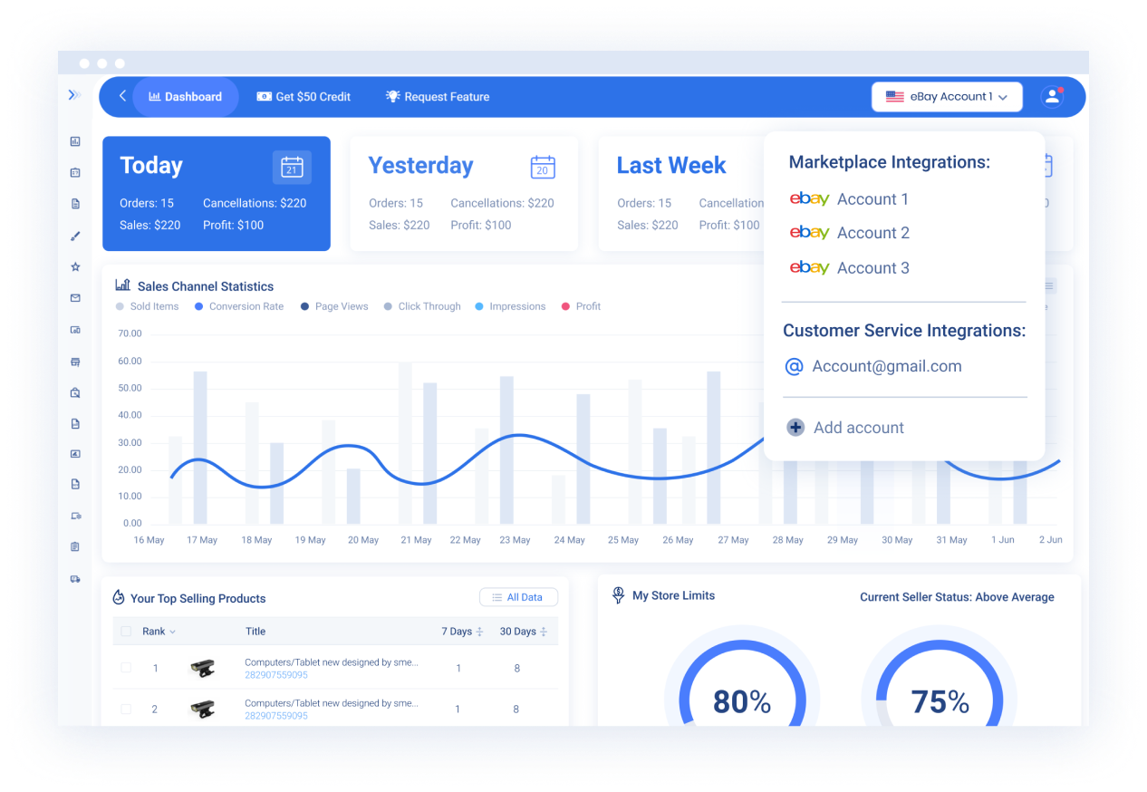 No more Login and Logout Between eBay Accounts