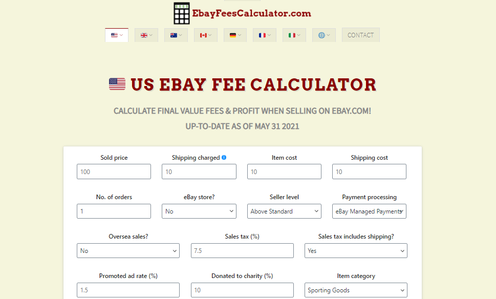 7 Best EBay Fee Calculators 2021 How To Calculate EBay Fees Selling 7 Best EBay Fee Calculators 2021 How To Calculate EBay Fees Selling
