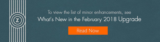 Whats New in the january 2018 Upgrade