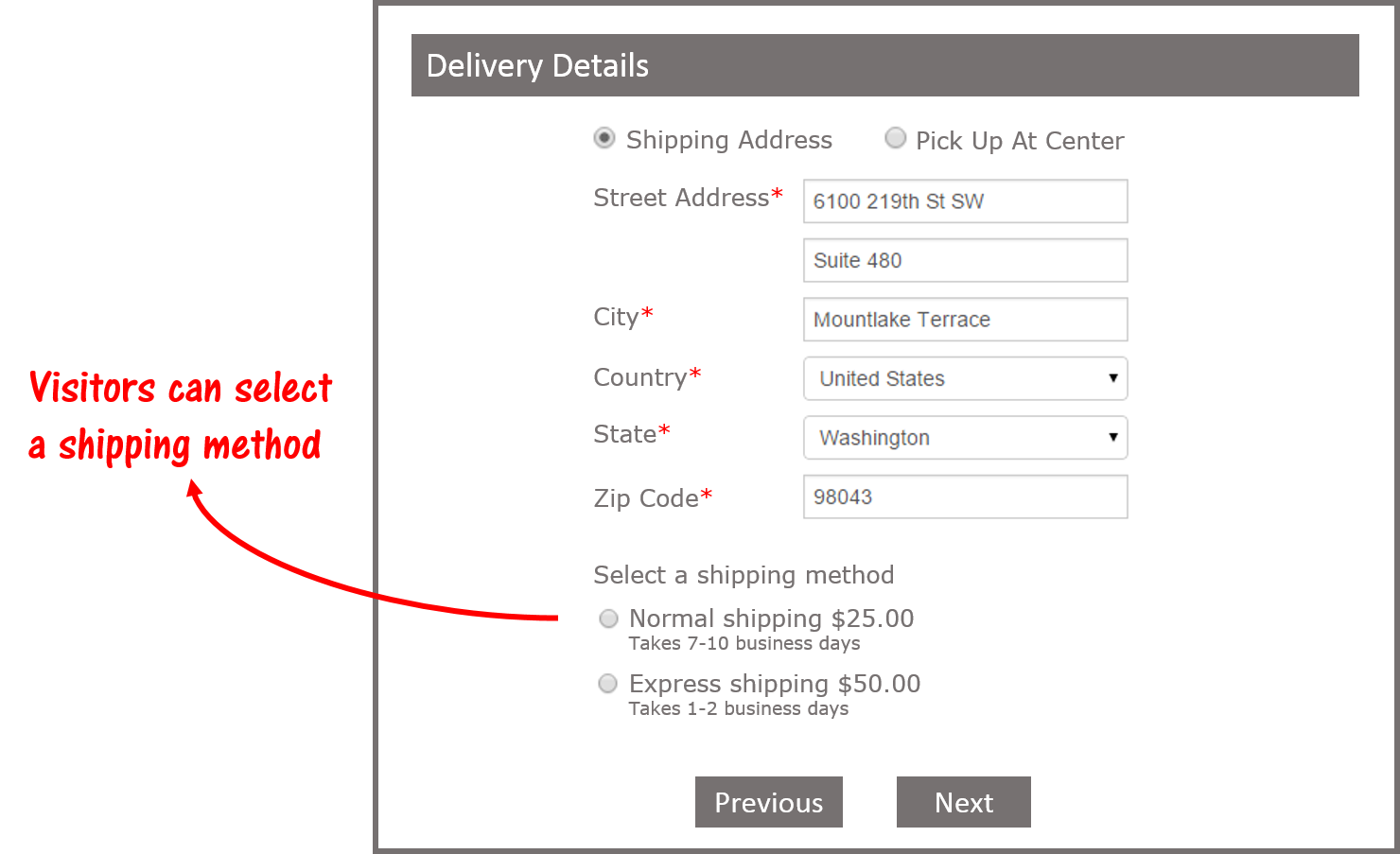 Shipping Methods