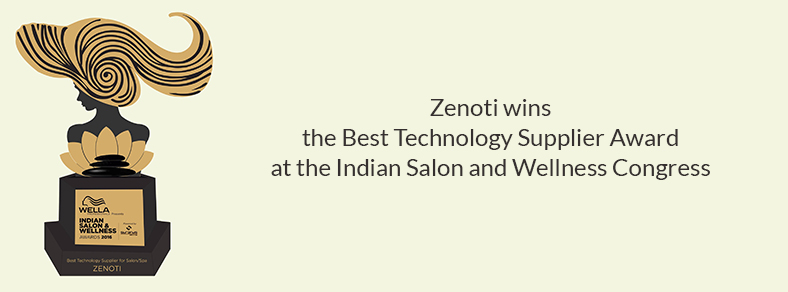 Zenoti Wins The Best Technology Software For Salon Spa Award At The Indian Salon And Wellness Congress 4th Time In A Row